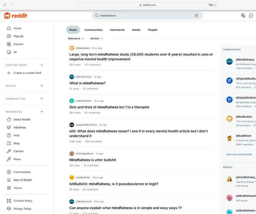 Come funziona Reddit per trovare ispirazione in fase di creazione contenuti social